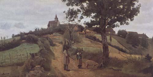 Jean Baptiste Camille  Corot Saint-Andre en Morvan (mk11) oil painting picture